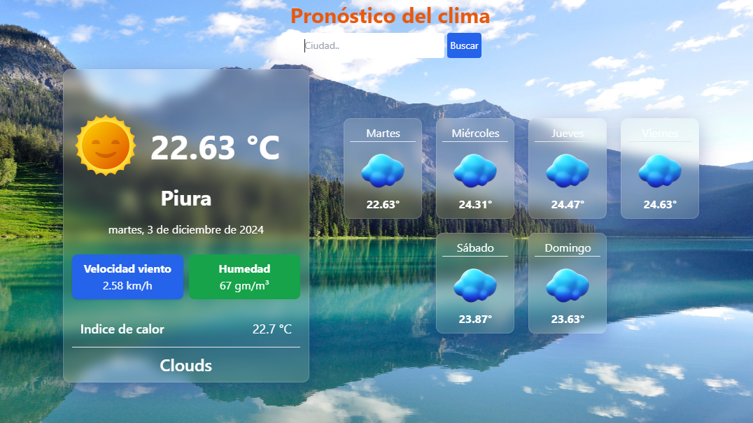 Busqueda de clima por ciudad